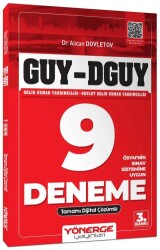 GUY DGUY Gelir Uzman Yardımcılığı 9 Deneme Çözümlü - Yönerge Yayınları