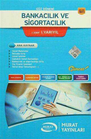Murat Yayınları Güz Dönemi Bankacılık ve Sigortacılık 1. Sınıf 1. Yarıyıl - 1