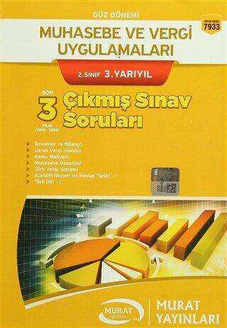 Murat Yayınları Güz Dönemi Muhasebe ve Vergi Uygulamaları 2. Sınıf 3. Yarıyıl Son 3 Yılın Çıkmış Sınav Soruları - 1