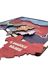 Güzel Vatanım Türk Bayrağı ve Türkiye Haritası Puzzle - 4