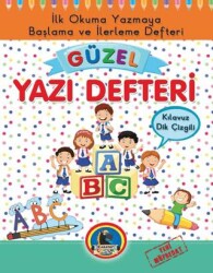 Güzel Yazı Defteri - Kılavuz Dik Çizgili - Büyük Boy - Karatay Çocuk