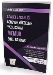 GYS Adalet Bakanlığı Görevde Yükselme Yazılı Sınavı Memur Soru Bankası - Pelikan Tıp Teknik Yayıncılık