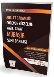 GYS Adalet Bakanlığı Görevde Yükselme Yazılı Sınavı Mübaşir Soru Bankası - Pelikan Tıp Teknik Yayıncılık