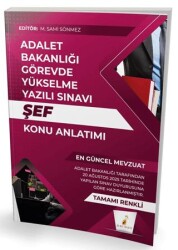 GYS Adalet Bakanlığı Görevde Yükselme Yazılı Sınavı Şef Konu Anlatımı - Pelikan Tıp Teknik Yayıncılık