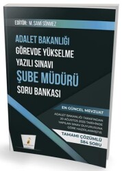 GYS Adalet Bakanlığı Görevde Yükselme Yazılı Sınavı Şube Müdürü Soru Bankası - Pelikan Tıp Teknik Yayıncılık