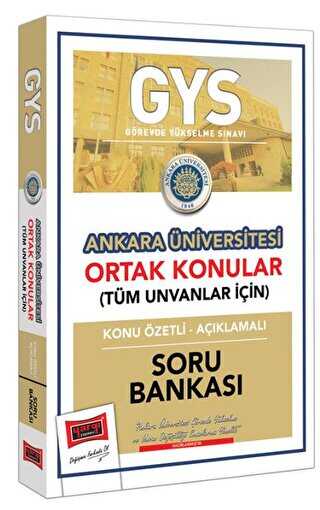 Yargı Yayınevi Yargı Yayınları GYS Ankara Üniversitesi Ortak Konular Konu Özetli - Açıklamalı Soru Bankası