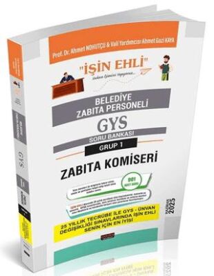 GYS Belediye Zabıta Personeli Zabıta Komiseri Soru Bankası - 1