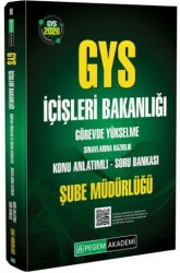 GYS İçişleri Bakanlığı Görevde Yükselme Sınavlarına Hazırlık Konu Anlatımlı Soru Bankası Şube Müdürl - Pegem Akademi Yayıncılık