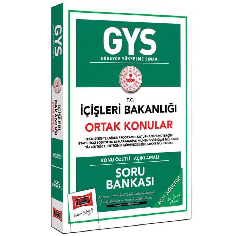 GYS İçişleri Bakanlığı Ortak Konular Konu Özetli Soru Bankası