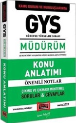 GYS Kamu Kurum ve Kuruluşlarında MÜDÜRÜM Konu Anlatımı - Yargı Yayınevi