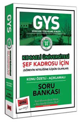 Yargı Yayınları GYS Kocaeli Üniversitesi Şef Kadrosu İçin Konu Özetli Açıklamalı Soru Bankası - 1