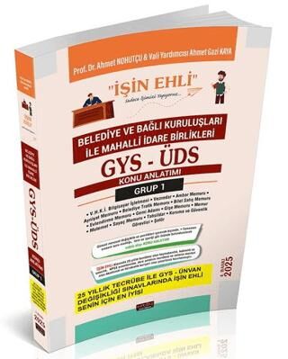 GYS-ÜDS Belediye ve Bağlı Kuruluşları Mahalli İdare Birlikleri Personeli Grup 1 Konu Anlatımı - 1