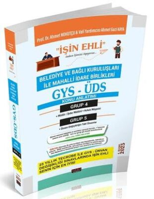 GYS-ÜDS Belediye ve Bağlı Kuruluşları Mahalli İdare Birlikleri Personeli Grup 4-5 Konu Anlatımı - 1