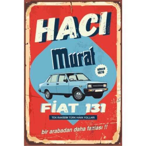 Hacı Murat 131 Klasik Araba Retro Vintage Ahşap Poster