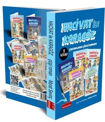 Hacivat İle Karagöz Çizgi Roman Seti 5 Kitap 1.ve 2. Sınıflara - 6+Yaş - Bordo Ressam