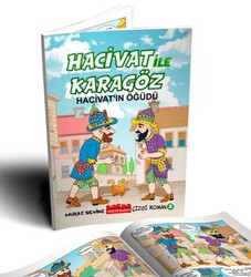 Hacivat ile Karagöz - Hacivat`ın Öğüdü Çizgi Roman 1. ve 2. Sınıflara - 6+Yaş - Bordo Ressam