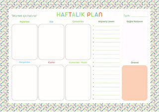 Haftalık Plan 2 - 1