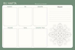 Haftalık Planlayıcı Mandala Boyama 52 Desen - Wenote Tasarım