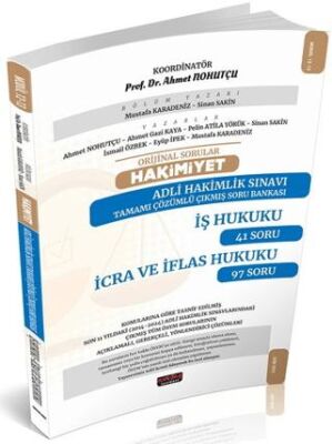 HAKİMİYET Adli Hakimlik İş Hukuku-İcra ve İflas Hukuku Çıkmış Soru Bankası - 1