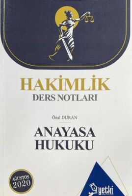 Hakimlik Ders Notları Anayasa Hukuku - 1