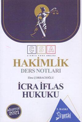 Yetki Yayınları Hakimlik Ders Notları İcra İflas Hukuku - 1