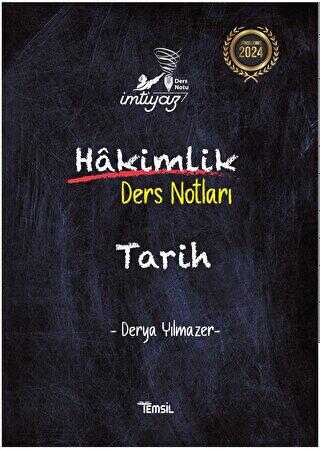 Hakimlik Ders Notları Tarih - Temsil Kitap