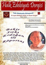 Halk Edebiyatı Dergisi Sayı: 1 Haziran-Temmuz 2014 - Halk Edebiyatı Dergisi Yayınları