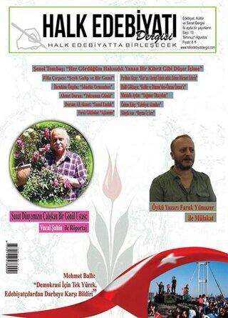Halk Edebiyatı Dergisi Sayı: 13 Temmuz-Ağustos 2016