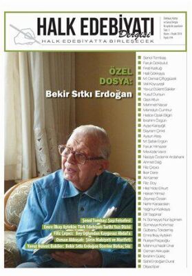 Halk Edebiyatı Dergisi Sayı: 3 Kasım-Aralık 2014 - 1