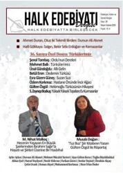 Halk Edebiyatı Dergisi Sayı: 36 Mayıs-Haziran 2020 - Halk Edebiyatı Dergisi Yayınları