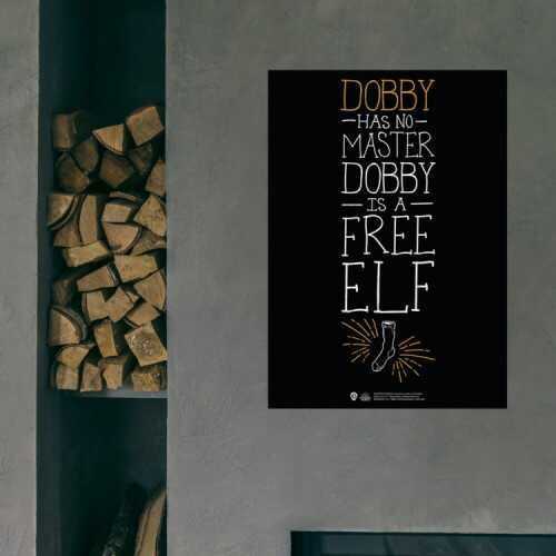 Harry Potter - Wizarding World - Poster - Dobby Tipografik 