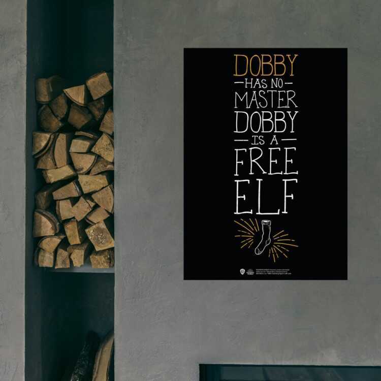 Harry Potter - Wizarding World - Poster - Dobby Tipografik A3