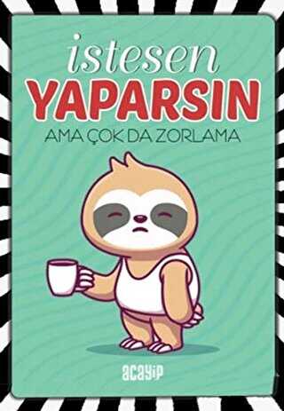 Havalı Tembel Hayvan Defter - Havalı Defterler - Acayip Kitaplar