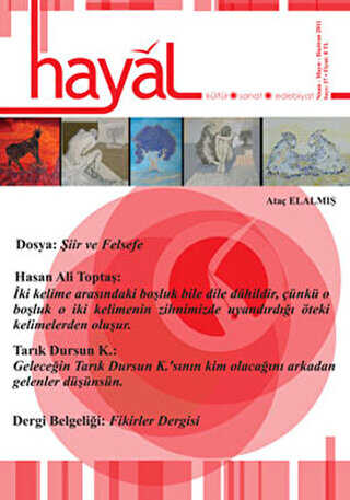 Hayal Kültür Sanat Edebiyat Dergisi Sayı: 37