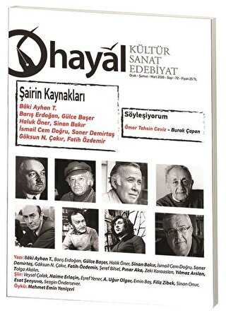 Hayal Kültür Sanat Edebiyat Dergisi Sayı: 72 - Hayal Yayınları