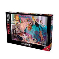 Anatolian Puzzle 1000 Parça Haylaz Köpekler - Anatolian