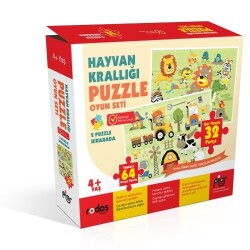 Hayvan Krallığı Puzzle Oyun Seti - Piar Kids