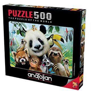 Anatolian Puzzle 500 Parça Hayvanat Bahçesi Selfie - 1