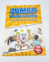 Hayvanlar Alemi Jumbo Poster Boyama 70x100cm - BKM Kitap