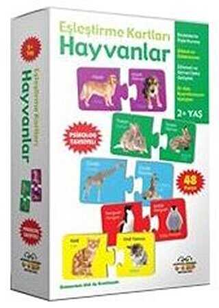 Hayvanlar - Eşleştirme Kartları - 0-6 Yaş Yayınları