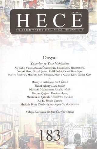 Hece Aylık Edebiyat Dergisi Sayı: 183 - 1