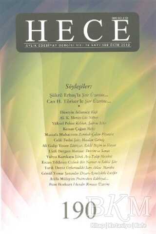 Hece Aylık Edebiyat Dergisi Sayı: 190 - Hece Dergisi
