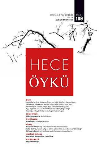 Hece Öykü Dergisi Sayı:109 Şubat -Mart 2022 - Hece Dergisi
