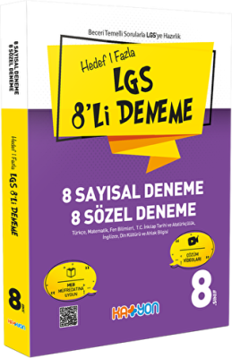 Katyon Yayınları Hedef 1 Fazla LGS 8’li Deneme - 1