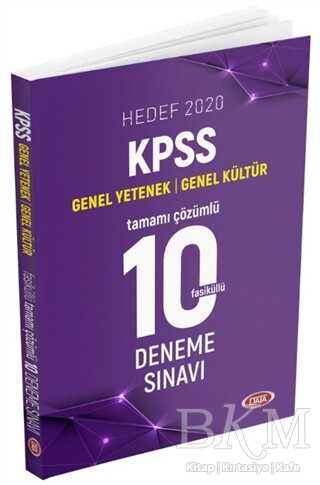Data Yayınları Hedef 2020 KPSS Genel Yetenek-Genel Kültür Tamamı Çözümlü 10 Deneme Sınavı - Data Yayınları