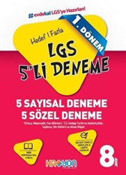 Katyon Yayınları Hedef Bir Fazla LGS 5’li Deneme-1.Dönem - Katyon Yayınları