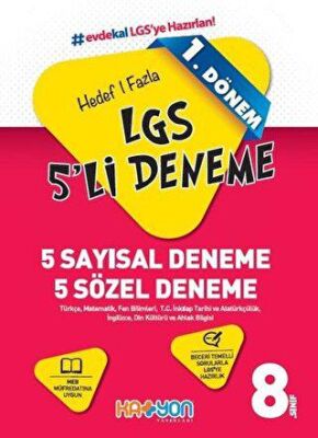 Katyon Yayınları Hedef Bir Fazla LGS 5’li Deneme-1.Dönem - 1