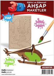 Helikopter Ahşap Maket - Halk Kitabevi