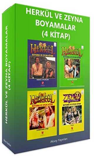 Herkül ve Zeyna Boyama Kitapları 4 Kitap Set - Aksoy Yayıncılık