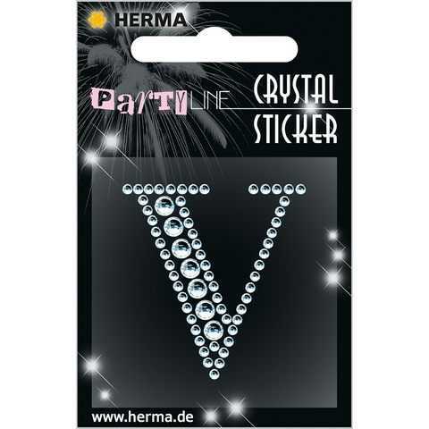 Herma Kristal Etiket Harf V
